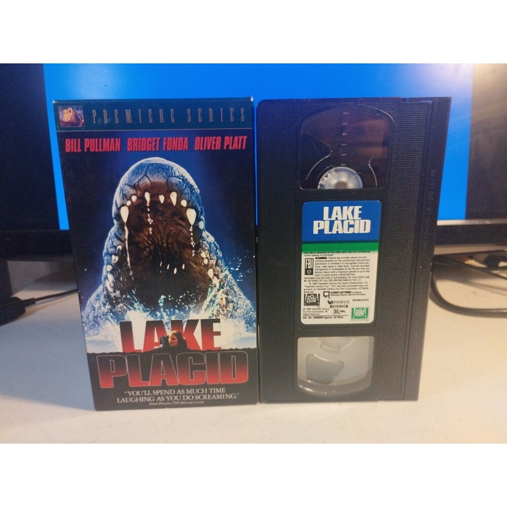 Lake Placid VHS, 1999 Bill Pullman, Bridget Fonda, Crocodile Creature Horror